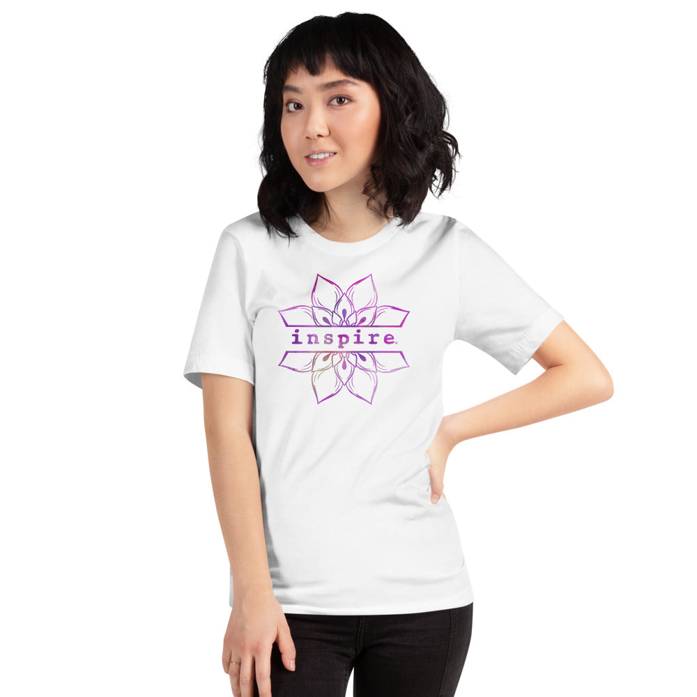 inspire Lotus Flower Short-Sleeve Unisex T-Shirt