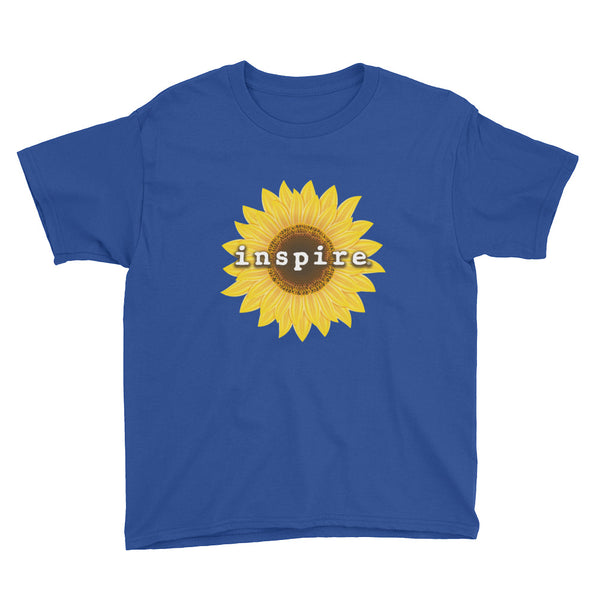 inspire Sunflower Youth Short Sleeve T-Shirt