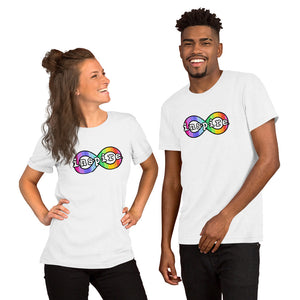 inspire Neurodiversity Awareness Rainbow Infinity Short-Sleeve Unisex T-Shirt