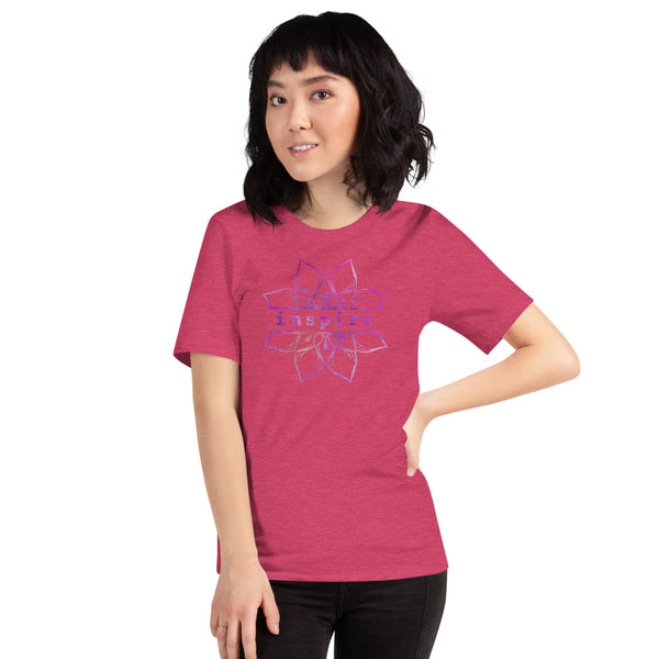 inspire Lotus Flower Short-Sleeve Unisex T-Shirt