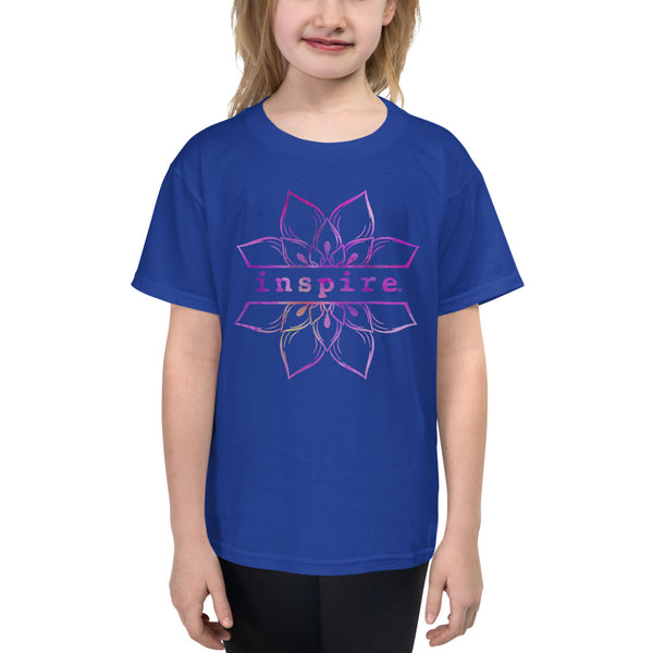 inspire Lotus Flower Youth Short Sleeve T-Shirt