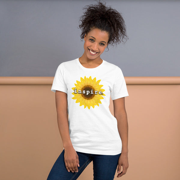 inspire Sunflower Short-Sleeve Unisex T-Shirt