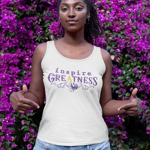inspire Greatness Inspired by Terrance Burney Champions Edition Women's Racerback Tank