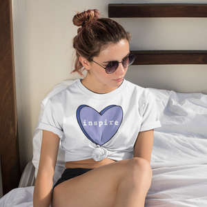 inspire Blue Candy Heart Short-Sleeve Unisex T-Shirt