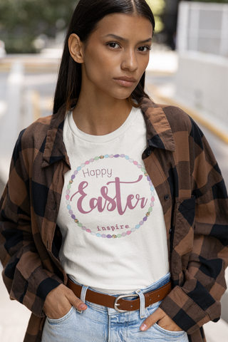 inspire Happy Easter Short-Sleeve Unisex T-Shirt