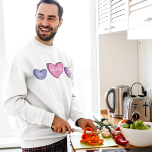 inspire Candy Hearts Unisex Crewneck