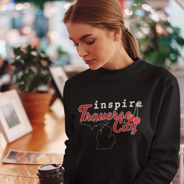 inspire Traverse City Cherry Unisex Sweatshirt