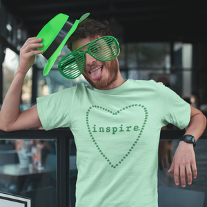 inspire Heart Shamrock Short-Sleeve Unisex T-Shirt