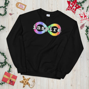 inspire Neurodiversity Awareness Rainbow Infinity Unisex Crewneck