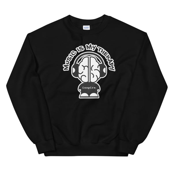 inspire Music Is My Therapy Unisex Crewneck