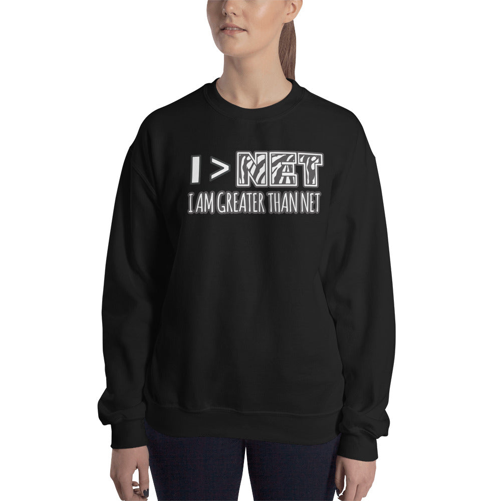 I Am Greater Than NET Unisex Crewneck