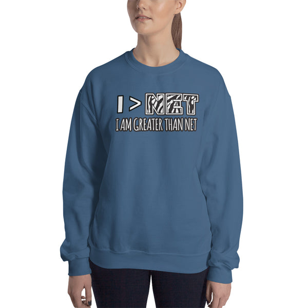 I Am Greater Than NET Unisex Crewneck