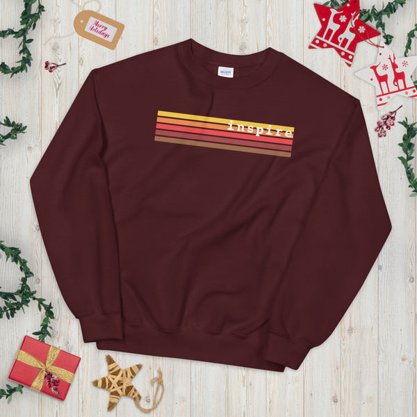 inspire Retro Stripes Unisex Crewneck