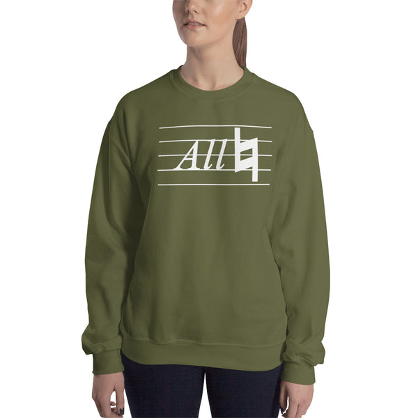 All Natural Musicians Composers White Unisex Crewneck