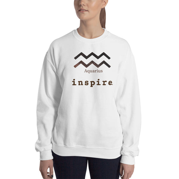 inspire Aquarius Zodiac Unisex Crewneck