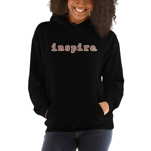 inspire Tan and Black Unisex Hoodie