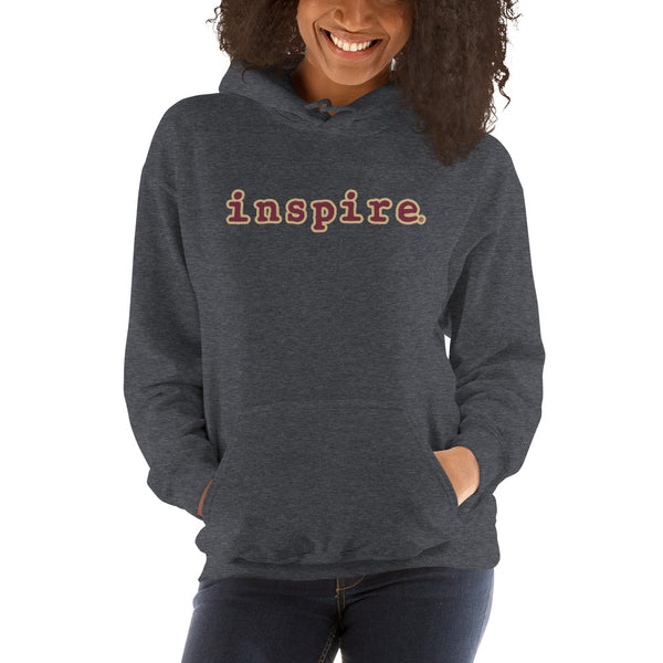 inspire Tan and Black Unisex Hoodie