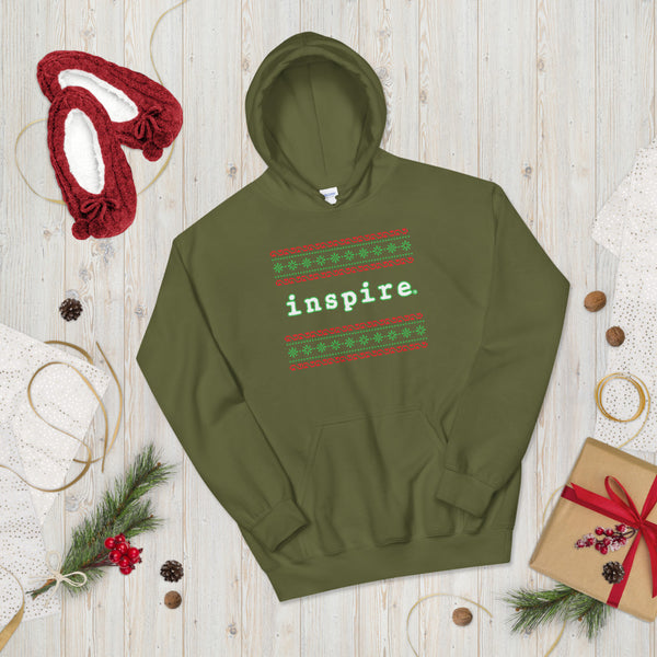 inspire Ugly Christmas Holiday Themed Unisex Hoodie