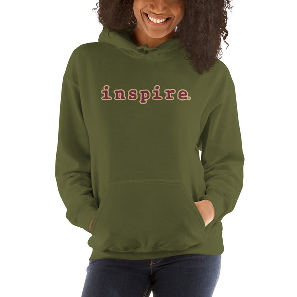 inspire Tan and Black Unisex Hoodie