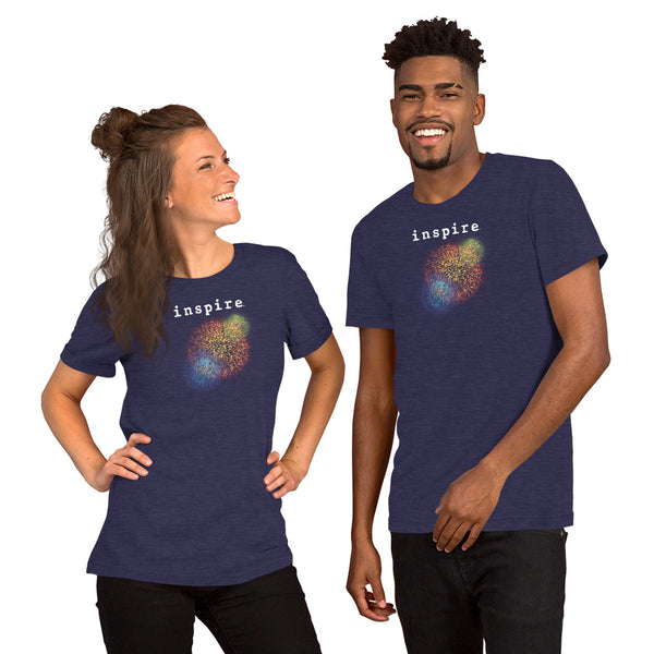 inspire Fireworks Short-Sleeve Unisex T-Shirt