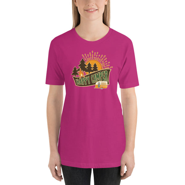 Happy Camper Short-Sleeve Unisex T-Shirt