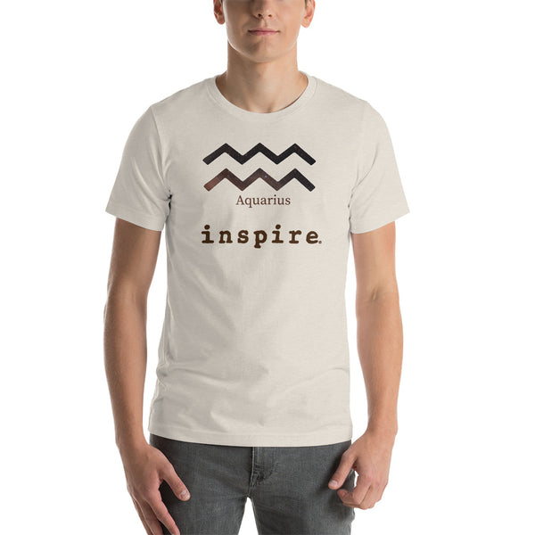 inspire Aquarius Zodiac Unisex t-shirt