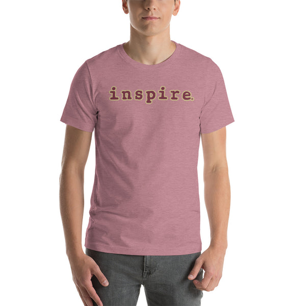 inspire Tan and Black Short-Sleeve Unisex T-Shirt