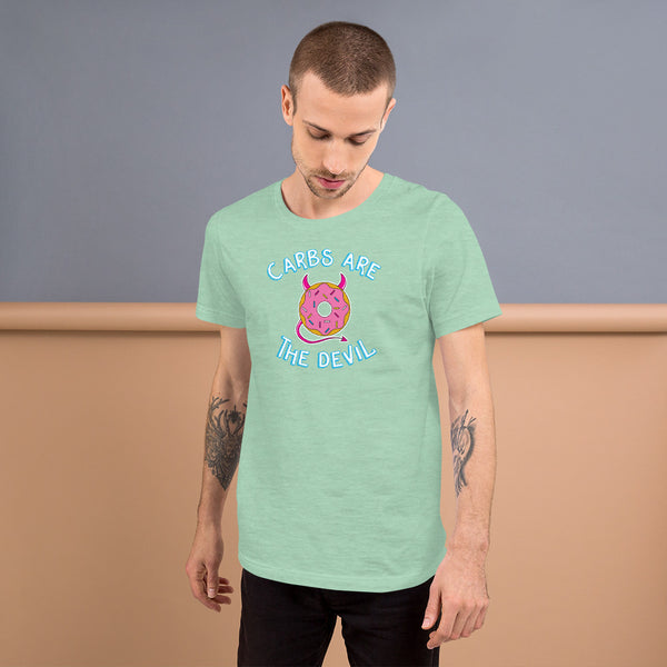 Carbs Are The Devil Short-Sleeve Unisex T-Shirt