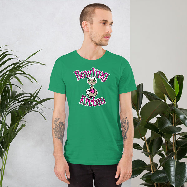 Bowling Kitten Short-Sleeve Unisex T-Shirt