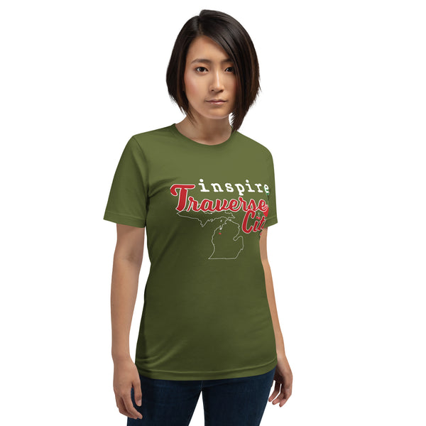 inspire Traverse City Cherry Unisex t-shirt