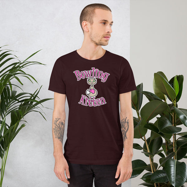 Bowling Kitten Short-Sleeve Unisex T-Shirt