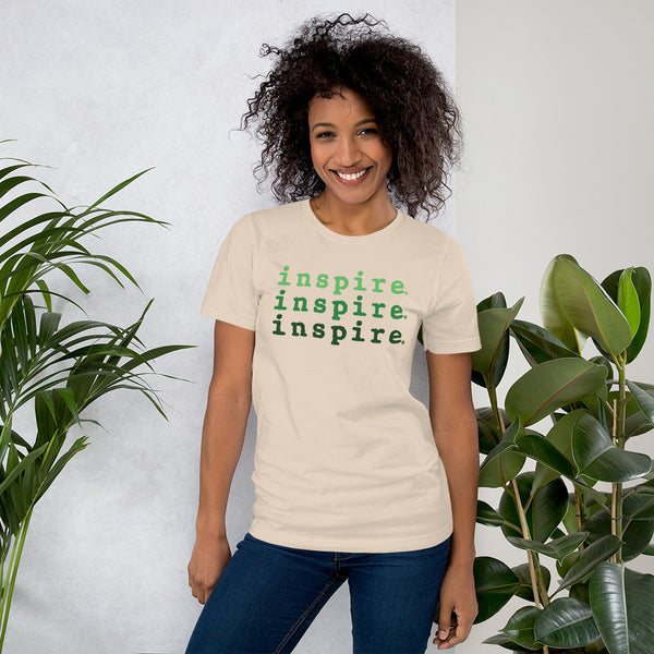 inspire Tri Green Short-Sleeve Unisex T-Shirt