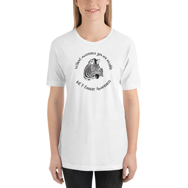 NET Neuroendocrine Cancer Awareness Short-sleeve unisex t-shirt