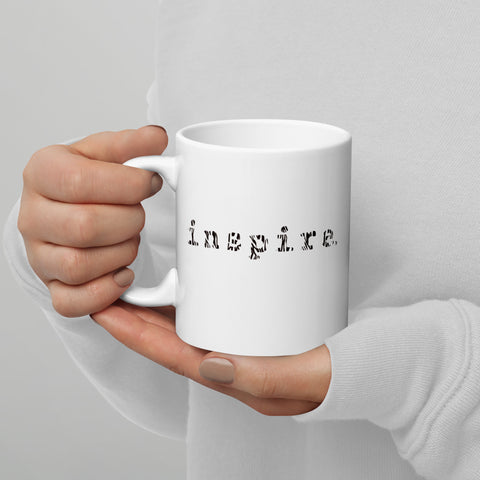 inspire Zebra White glossy mug
