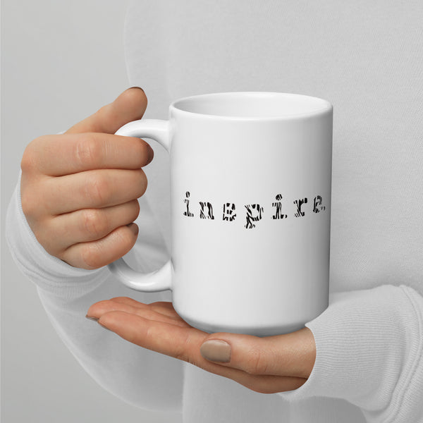 inspire Zebra White glossy mug