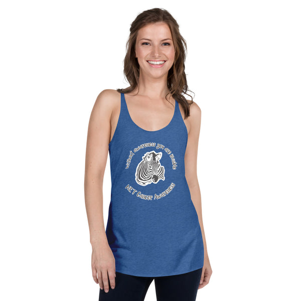 NET Neuroendocrine Cancer Awareness Women's Racerback Tank