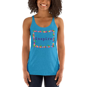inspire Spring Flowers Women's Racerback Tank
