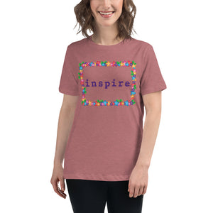 inspire Spring Flowers Women's Relaxed T-Shirt