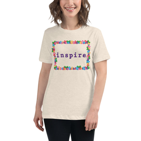 inspire Spring Flowers Women's Relaxed T-Shirt